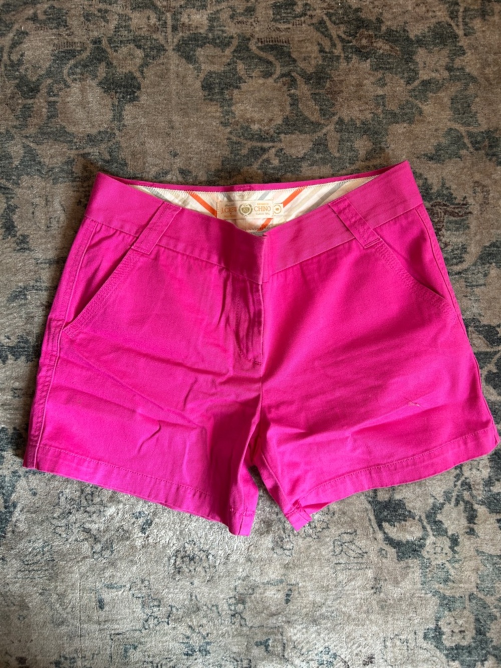 J. Crew Hot Pink Chino Bermuda Shorts